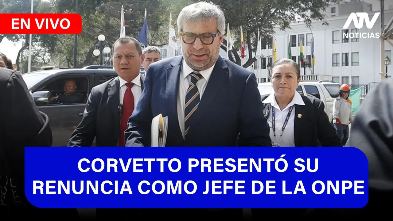 Reproducir: Fe de Erratas: CORVETTO PRESENTÓ SU RENUNCIA COMO JEFE DE LA ONPE - ATV+