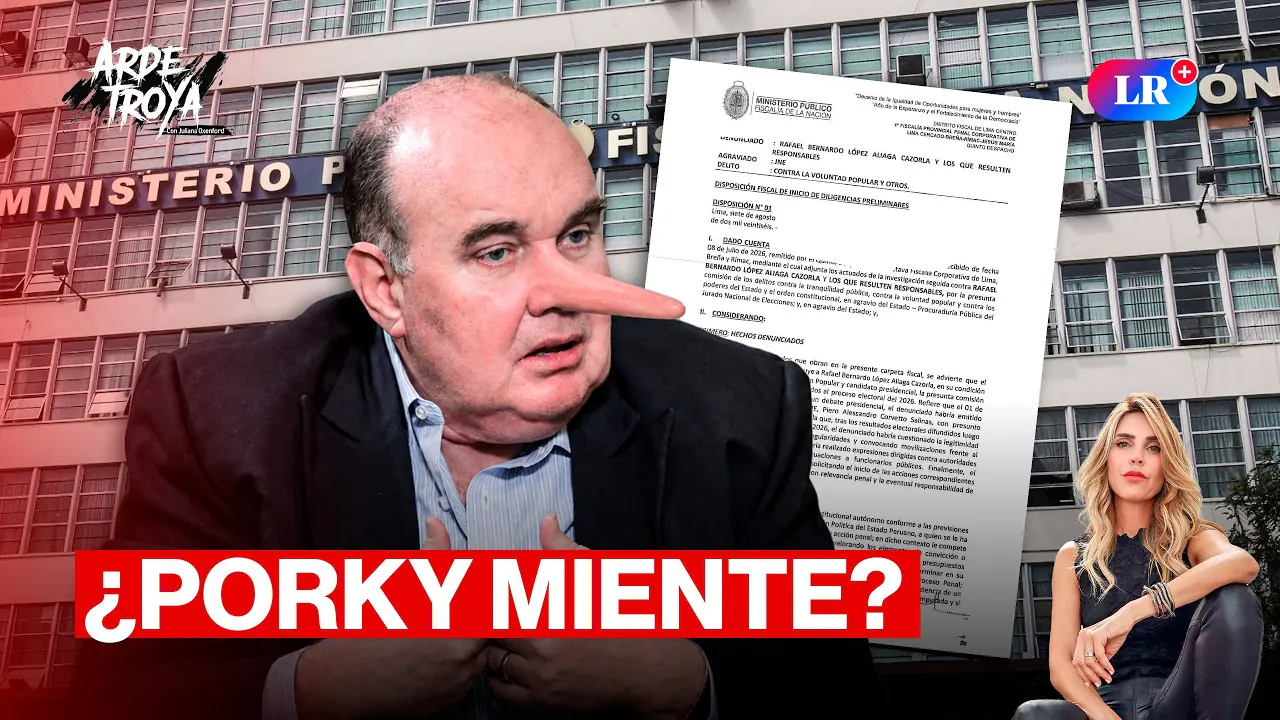Reproducir: LÓPEZ ALIAGA DESCONOCE ACUSACIÓN DE LA FISCALÍA Y ROSSANA ALAYZA EN VIVO | ARDE TROYA CON OXENFORD