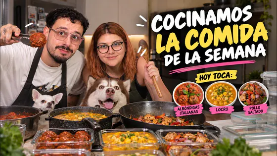 COCINAMOS EL MEAL PREP DE LA SEMANA | TOCA LOCRO, POLLO SALTADO Y ALBONDIGAS | LOSFURREYES EN VIVO