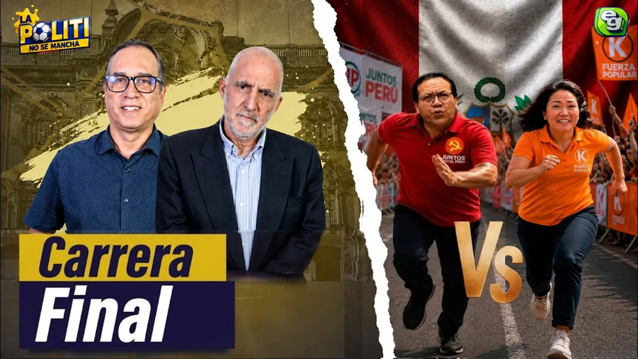 Reproducir: [POLITI] CARRERA FINAL: KEIKO Y ROBERTO SÁNCHEZ VAN POR LA SEGUNDA VUELTA