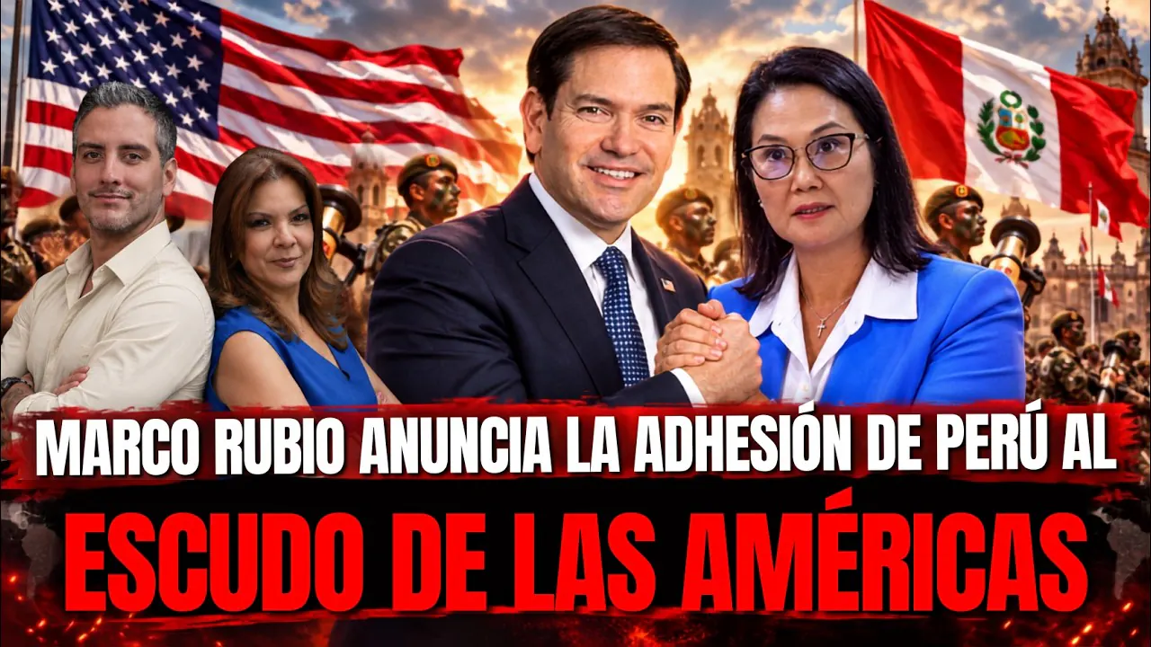 Reproducir: MARCO RUBIO ANUNCIA LA ADHESIÓN DE PERÚ AL “ESCUDO DE LAS AMÉRICAS” - NOTICIAS RANDOM