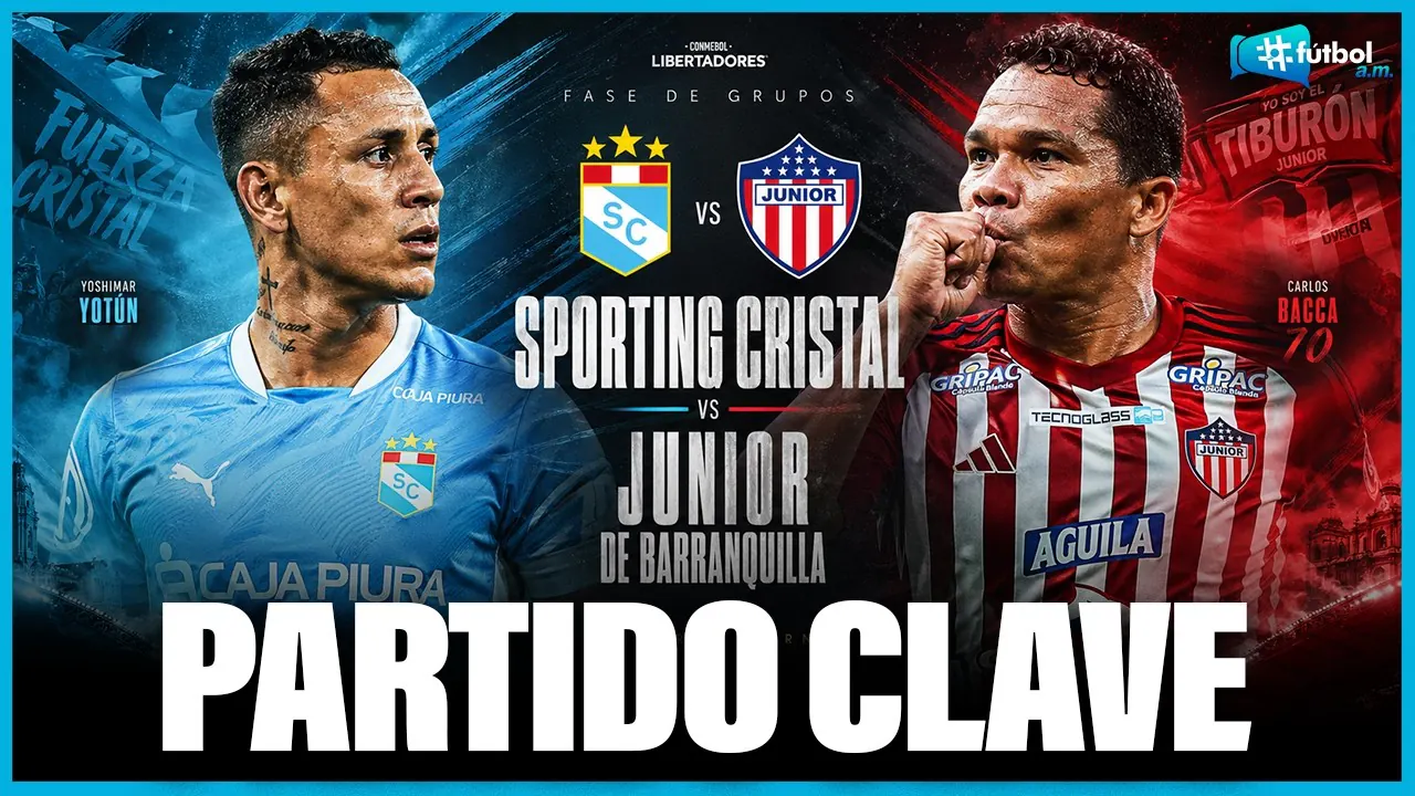 Reproducir: SPORTING CRISTAL recibe a JUNIOR en Matute por la Libertadores | Fútbol A.M. 28/04/26
