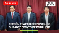 VLADIMIR CERRÓN SALE DE LA CLANDESTINIDAD Y REAPARECE EN EVENTO DE PERÚ LIBRE | HORA PUNTA