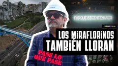 Vecinos de Miraflores protestan por el puente de Canales en la previa al Día del Café Peruano | PLQP