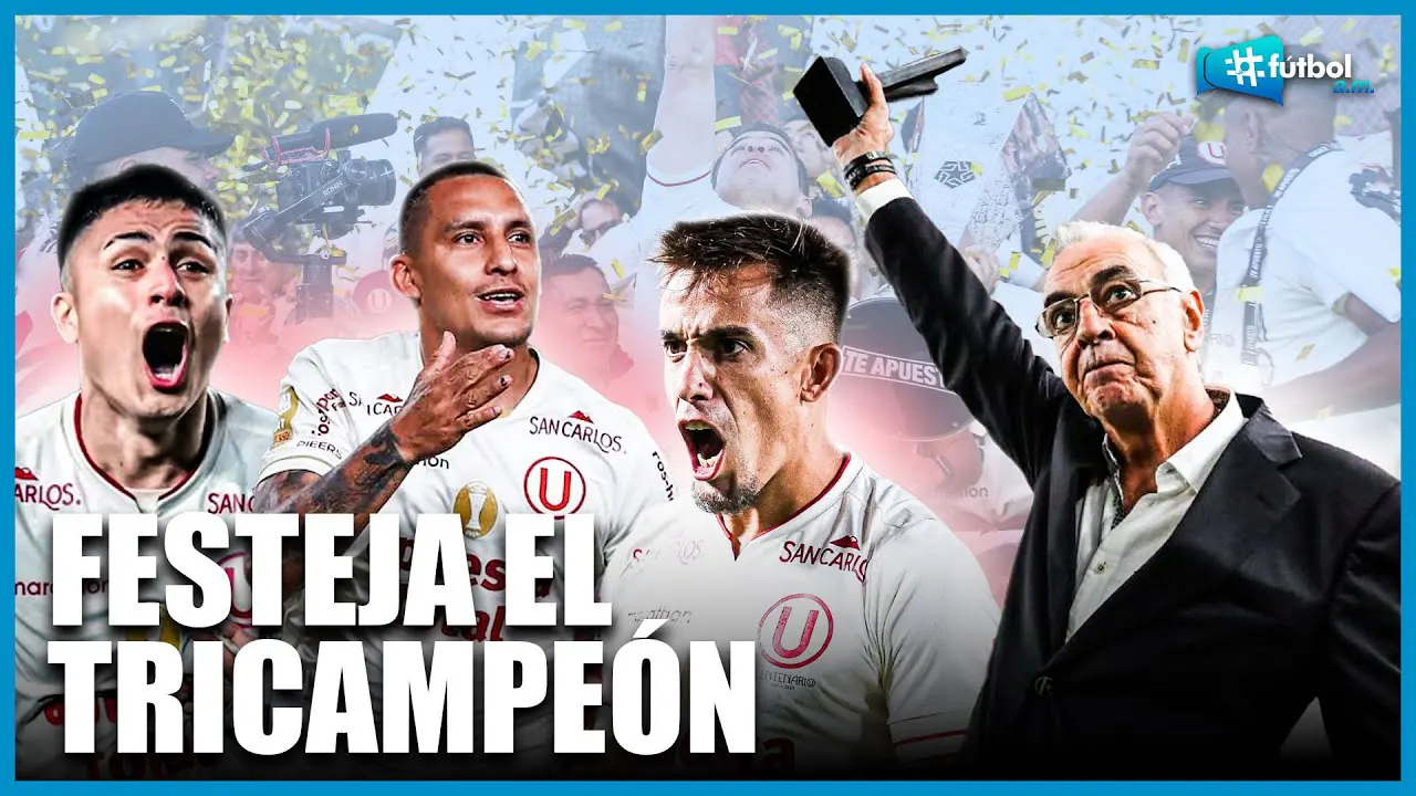 Reproducir: 🔴 Universitario festeja el Tricampeonato ante Deportivo Garcilaso | #Fútbol A.M. 7/11/25