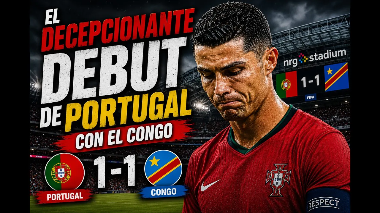 Reproducir: PORTUGAL DECEPCIONÓ EN SU DEBUT: EMPATÓ 1-1 CON RD CONGO | ARRANCA LA SEGUNDA FECHA DEL MUNDIAL 2026