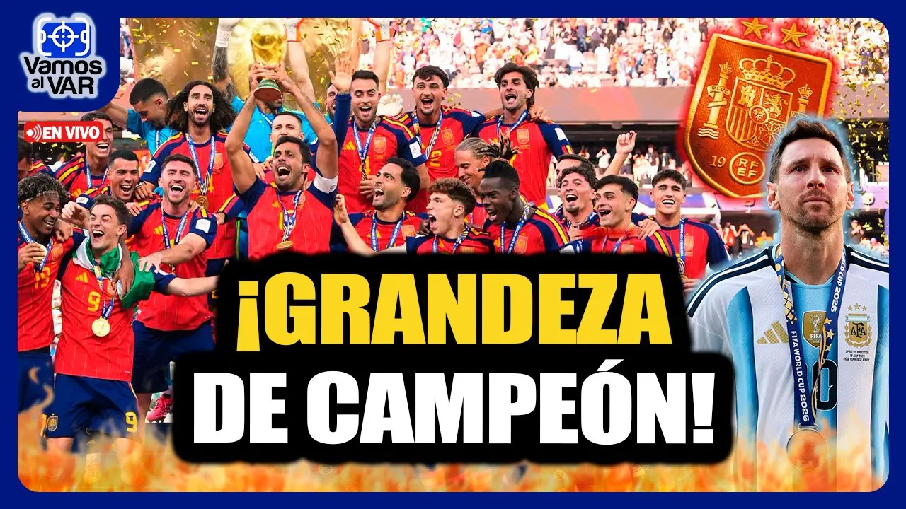 Reproducir: EN VIVO⚡CAMPEONES: España el mejor equipo del Mundial ¿Argentina no supo perder? | Arrancó la Liga 1