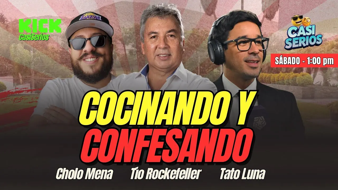 Reproducir: COCINANDO Y CONFESANDO | CON EL CHOLO MENA, TIO ROCKEFELLER Y TATO LUNA