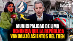 #EnVivo Municipalidad de Lima denuncia que La República vandalizó asientos del tren Caltrain