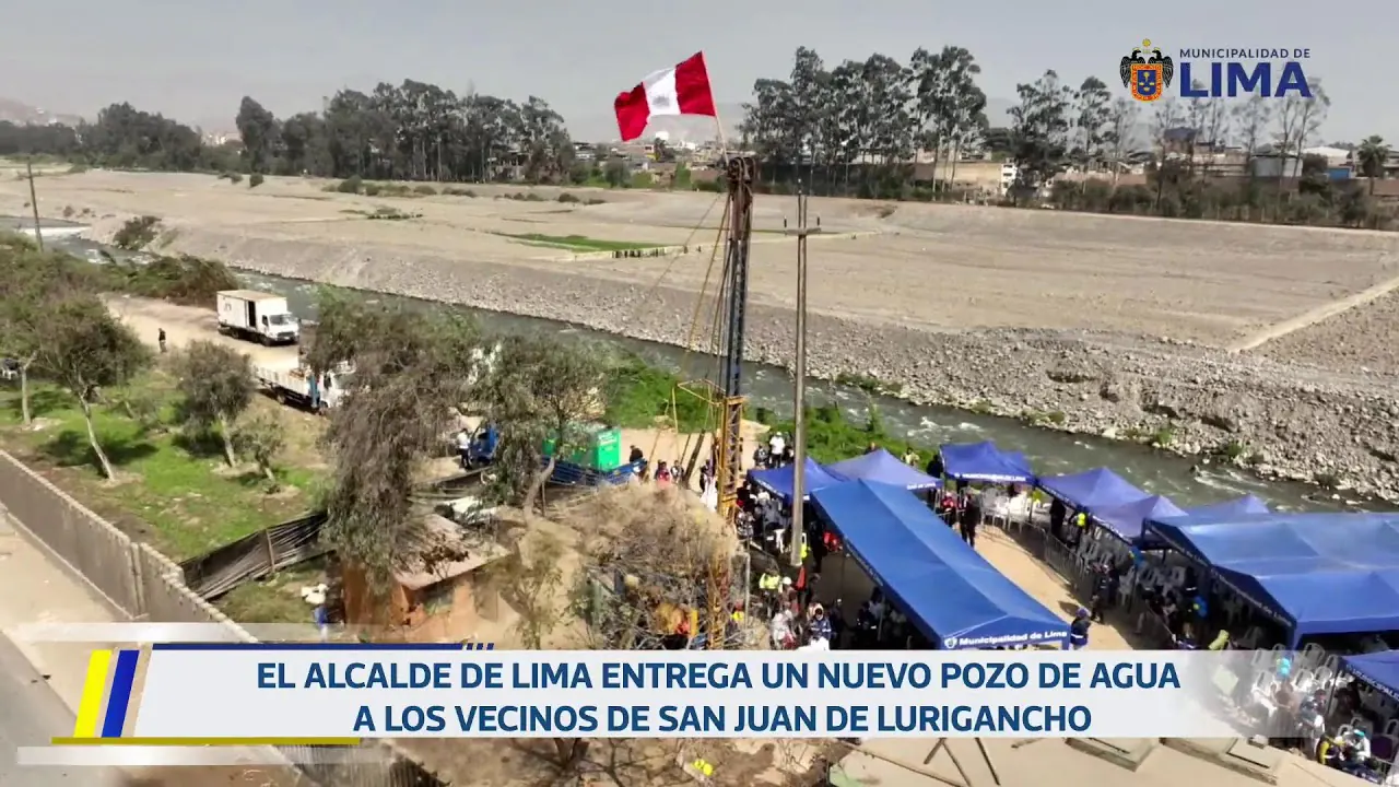 Reproducir: Inauguración de un nuevo pozo de agua en San Juan de Lurigancho | 2 de setiembre.