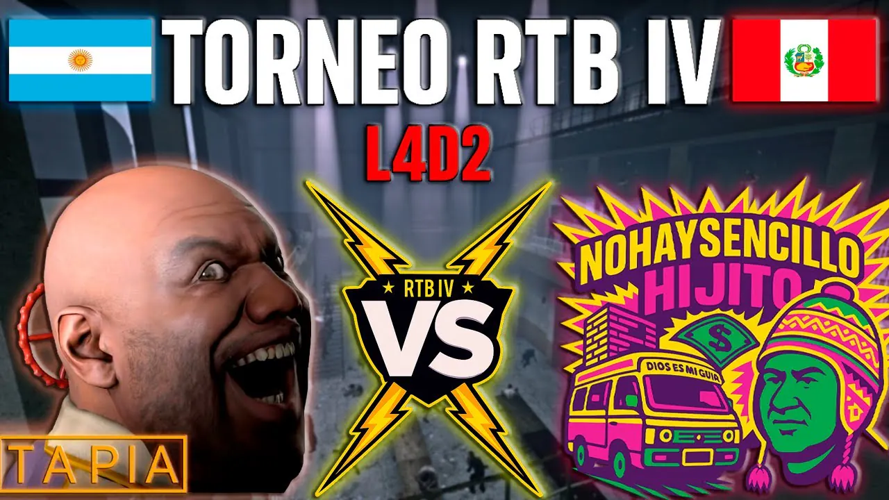Reproducir: TORNEO RTB IV LEFT 4 DEAD 2 | No Hay Sencillo Hijito VS Tapia | Perú/México VS Argentina/PE |