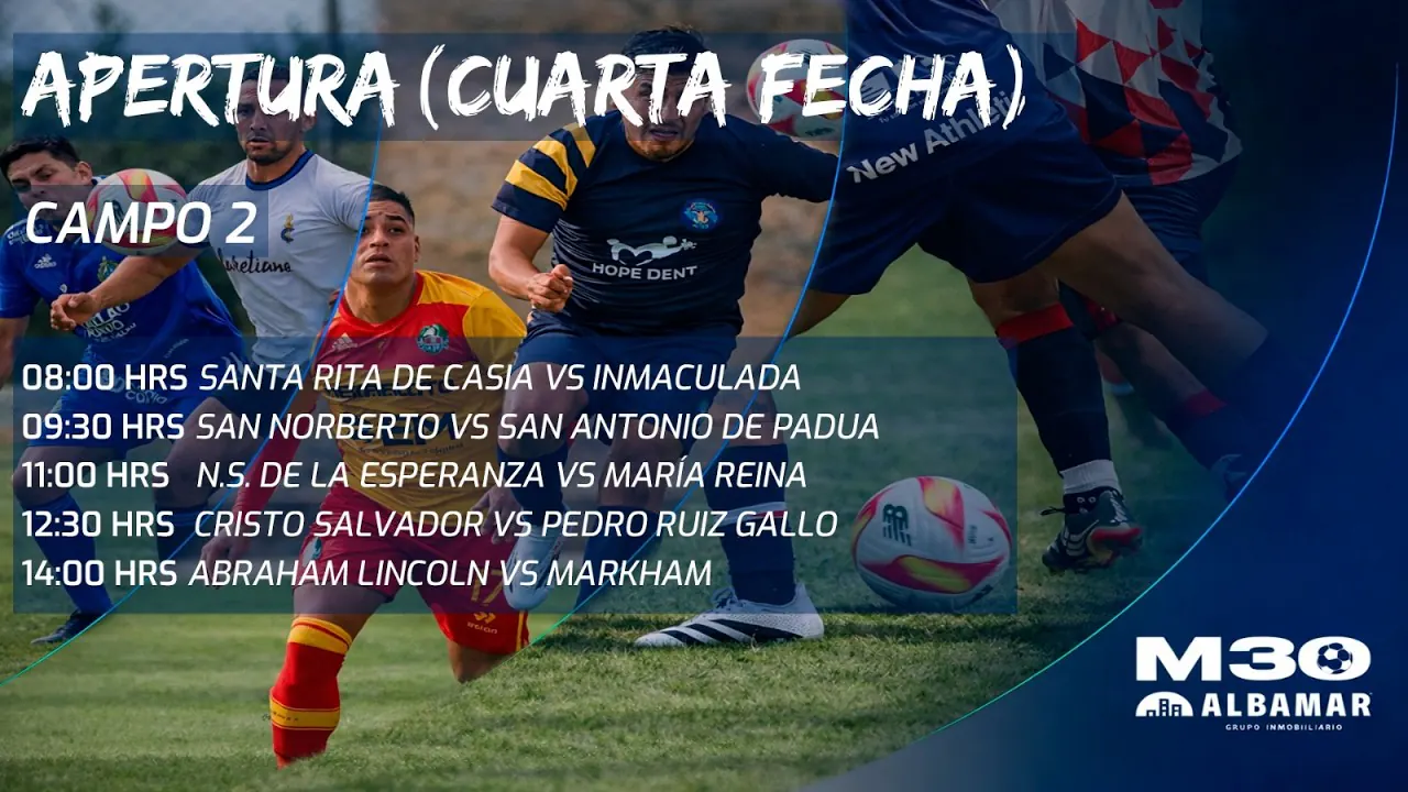 Reproducir: Fútbol ¡EN VIVO! -MASTER 30 INTERCOLEGIOS¡En vivo! ⚽