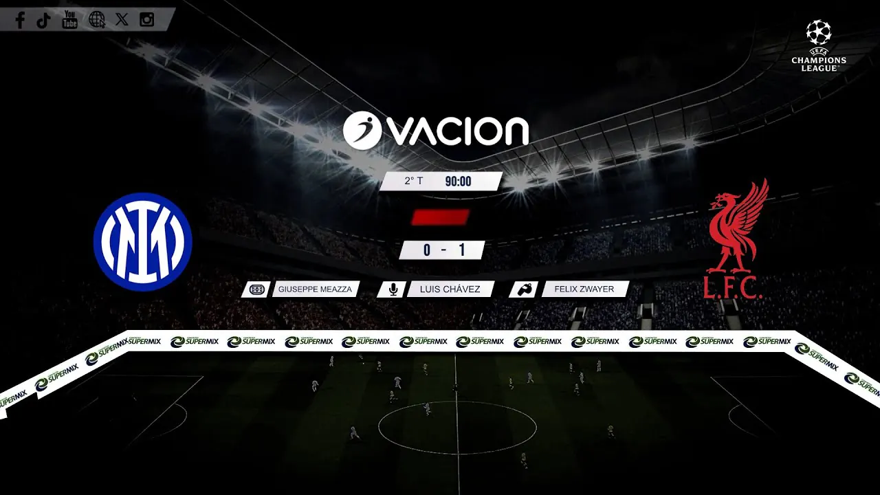 Reproducir: Inter vs Liverpool por RADIO OVACION 🔴 #ENVIVO | CHAMPIONS LEAGUE
