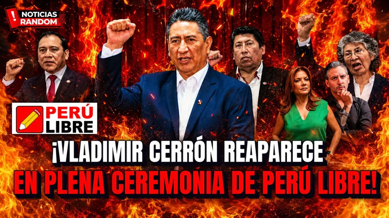 Reproducir: ¡Vladimir Cerrón reaparece en plena ceremonia de Perú Libre! - NOTICIAS RANDOM
