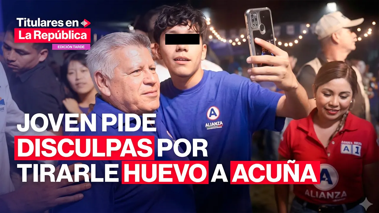 Reproducir: 🔴 JOVEN que lanzó huevo a ACUÑA pide disculpas | #TLR