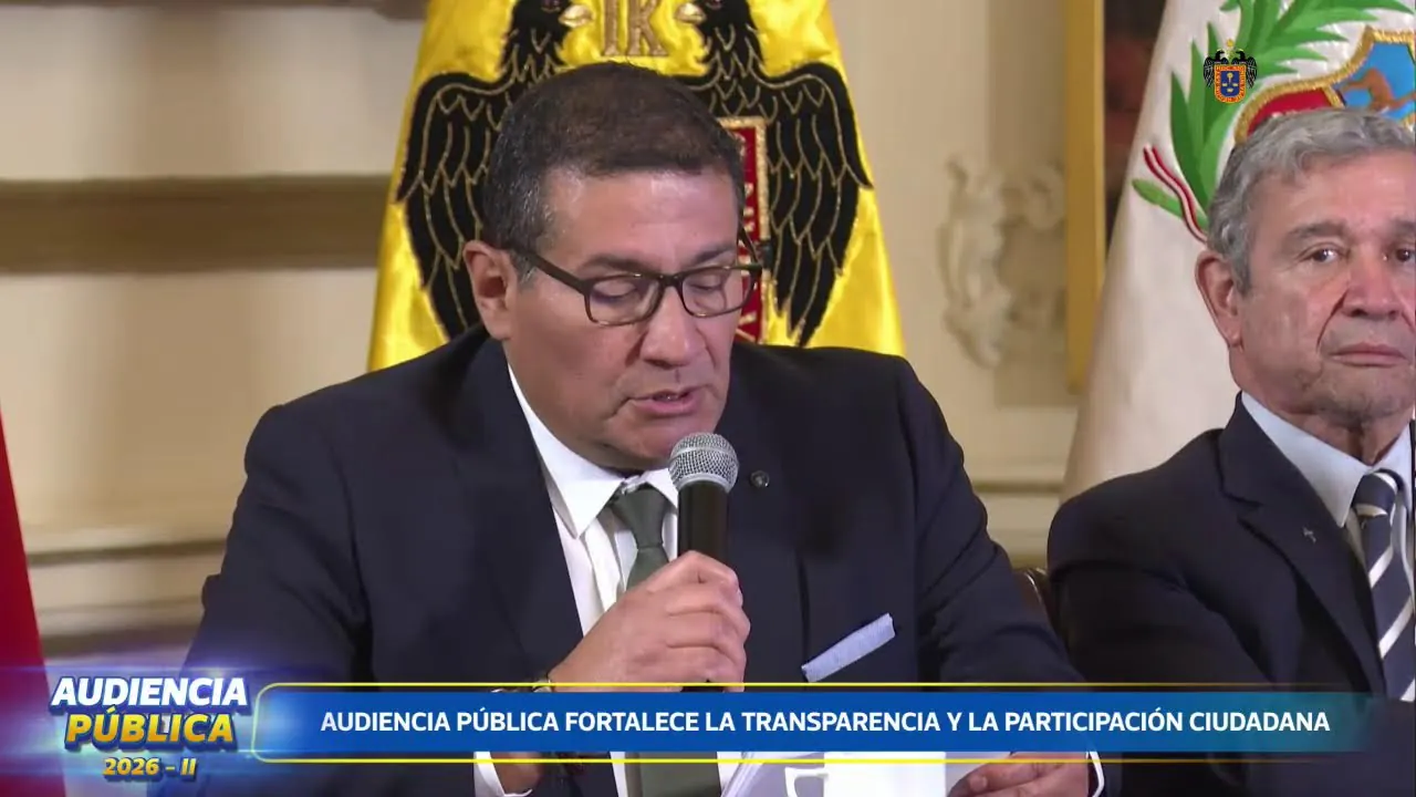 Reproducir: Audiencia Pública de Rendición de Cuentas 2026-ll | 29 de setiembre