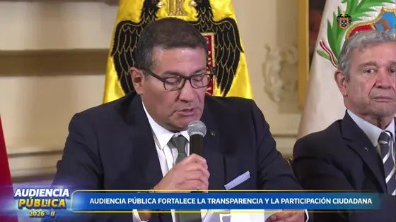Audiencia Pública de Rendición de Cuentas 2026-ll | 29 de setiembre