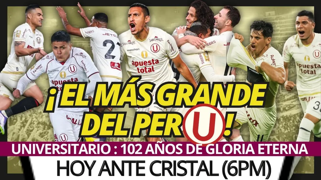 Reproducir: UNIVERSITARIO CUMPLE 102 AÑOS DE GLORIA ETERNA I EL POLACO MAÑANERO