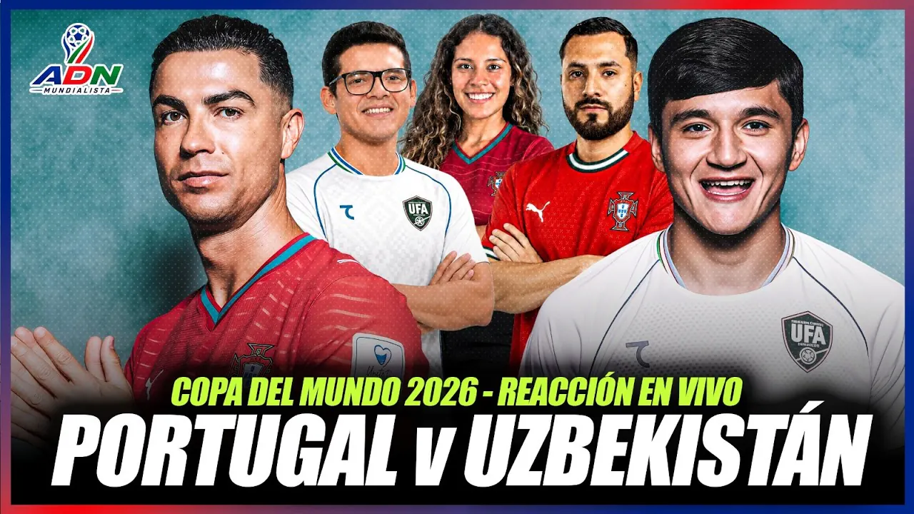 Reproducir: 🔴 Portugal vs Uzbekistán en vivo, Crisitano Ronaldo titular 🇵🇹🇺🇿🏆 | 🎥👉 "ADN Mundialista" ⚽ 23/06/26