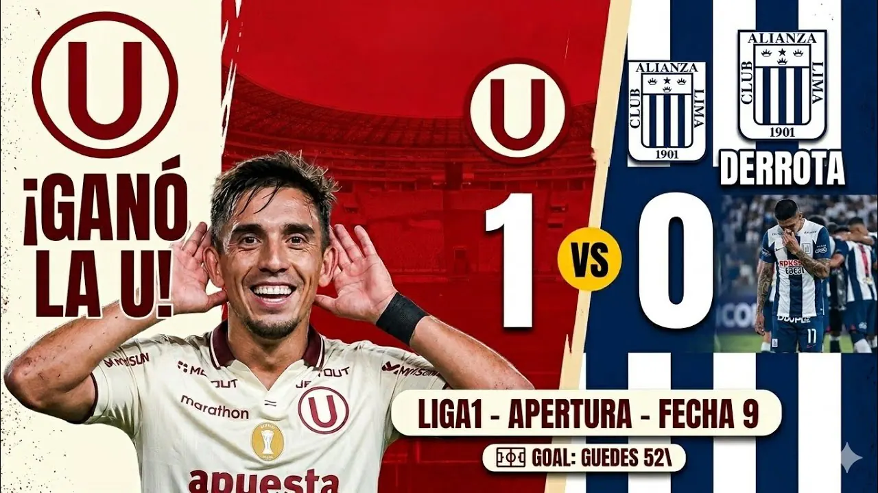 Reproducir: ¡Estalló el Monumental! Martín Pérez Guedes marcó el 1-0 de Universitario sobre Alianza Lima