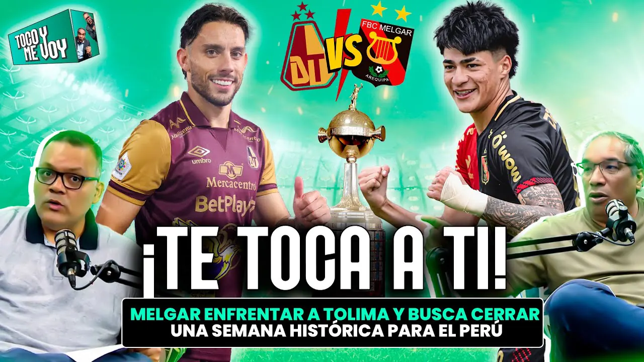 Reproducir: #ENVIVO 🔥MELGAR VISITA A DEPORTES TOLIMA EN LA LIBERTADORES ¿SIGUE LA HAZAÑA PERUANA? #TOCOYMEVOY