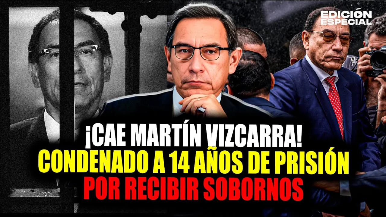 Reproducir: #EnVivo Martín Vizcarra es sentenciado a 14 años por recibir coimas como gobernador