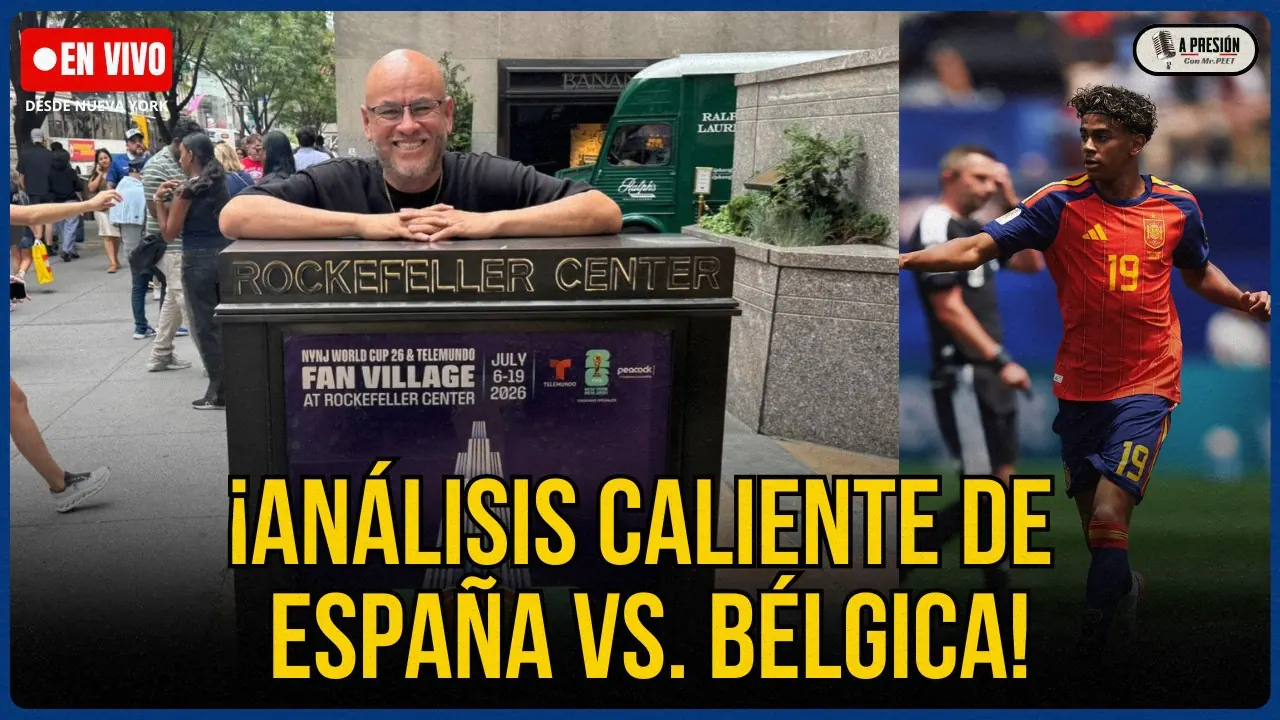 Reproducir: ¡MR PEET EN VIVO DESDE ROCKEFELLER! ESPAÑA HIZO TEMBLAR A BÉLGICA Y VA POR TODO