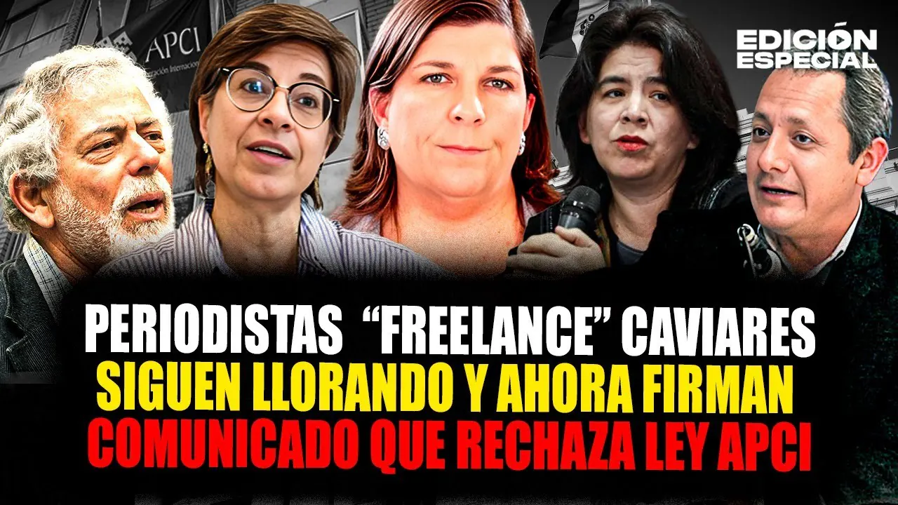 Reproducir: #EnVivo Periodistas caviares siguen llorando y ahora firman comunicado que rechaza ley APCI