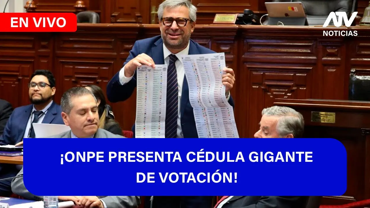 Reproducir: Fe de Erratas 📱🎙️| ONPE PRESENTA CÉDULA GIGANTE DE VOTACIÓN - ATV+