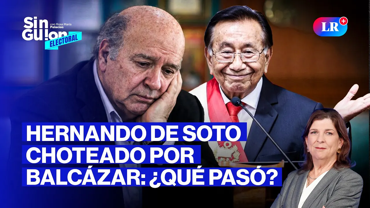 Reproducir: HERNANDO DE SOTO NO FUE ELEGIDO Y JURA NUEVO GABINETE | SIN GUION CON ROSA MARÍA PALACIOS #FEEG2026