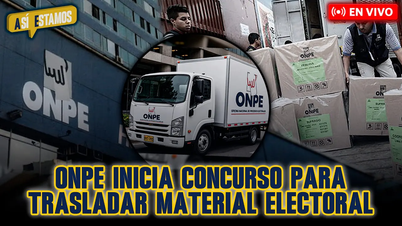 Reproducir: 🚨#ENVIVO | ONPE ABRE CONCURSO PARA TRANSPORTAR MATERIAL ELECTORAL EN SEGUNDA VUELTA | #ASÍESTAMOS