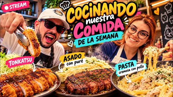 COCINAMOS LA COMIDA DE LA SEMANA | TOCA ASADO, TONKATSU Y PASTITA | LOSFURREYES EN VIVO