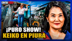 KEIKO IMITA A SU PADRE EN PIURA: SHOW Y AYUDA | CONTRA TODOS