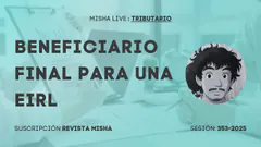 BENEFICIARIO FINAL PARA UNA EIRL #jicamarca #sunat