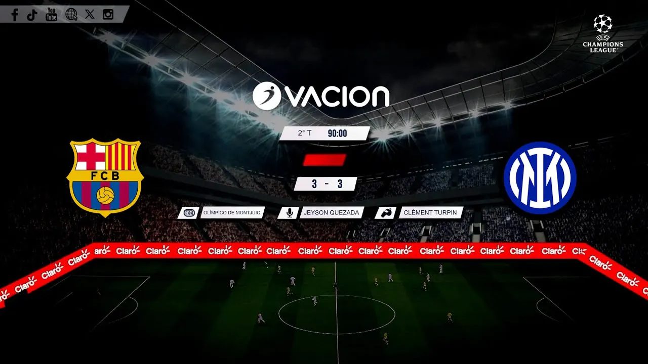 Reproducir: Barcelona vs Inter por RADIO OVACION 🔴 #ENVIVO | CHAMPIONS LEAGUE