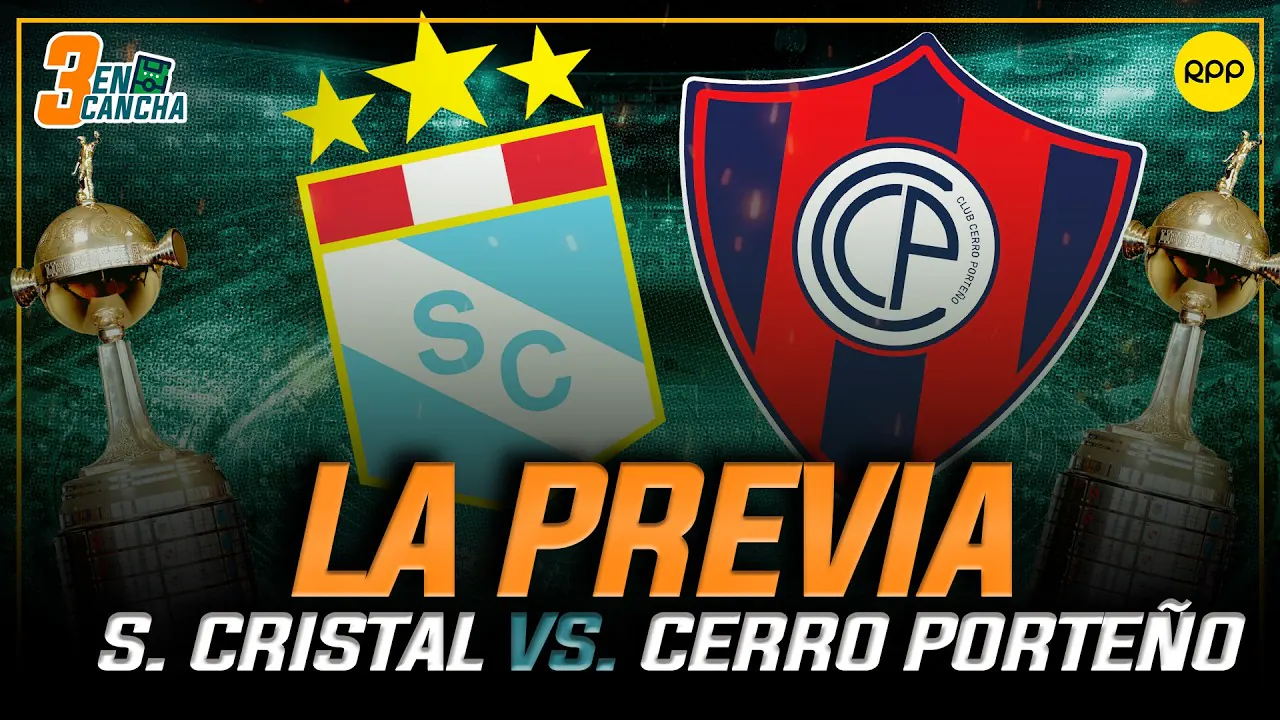 Reproducir: #ENVIVO |🔴S. CRISTAL VS. CERRO PORTEÑO: DEBUT CELESTE EN LA COPA LIBERTADORES #3ENCANCHA #FEEG2026