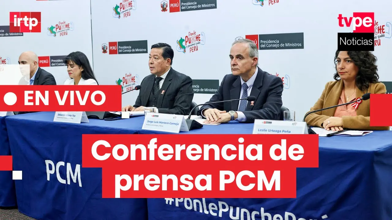 Reproducir: Conferencia de prensa PCM por TVPerú Noticias EN VIVO, hoy 30 de julio del 2025
