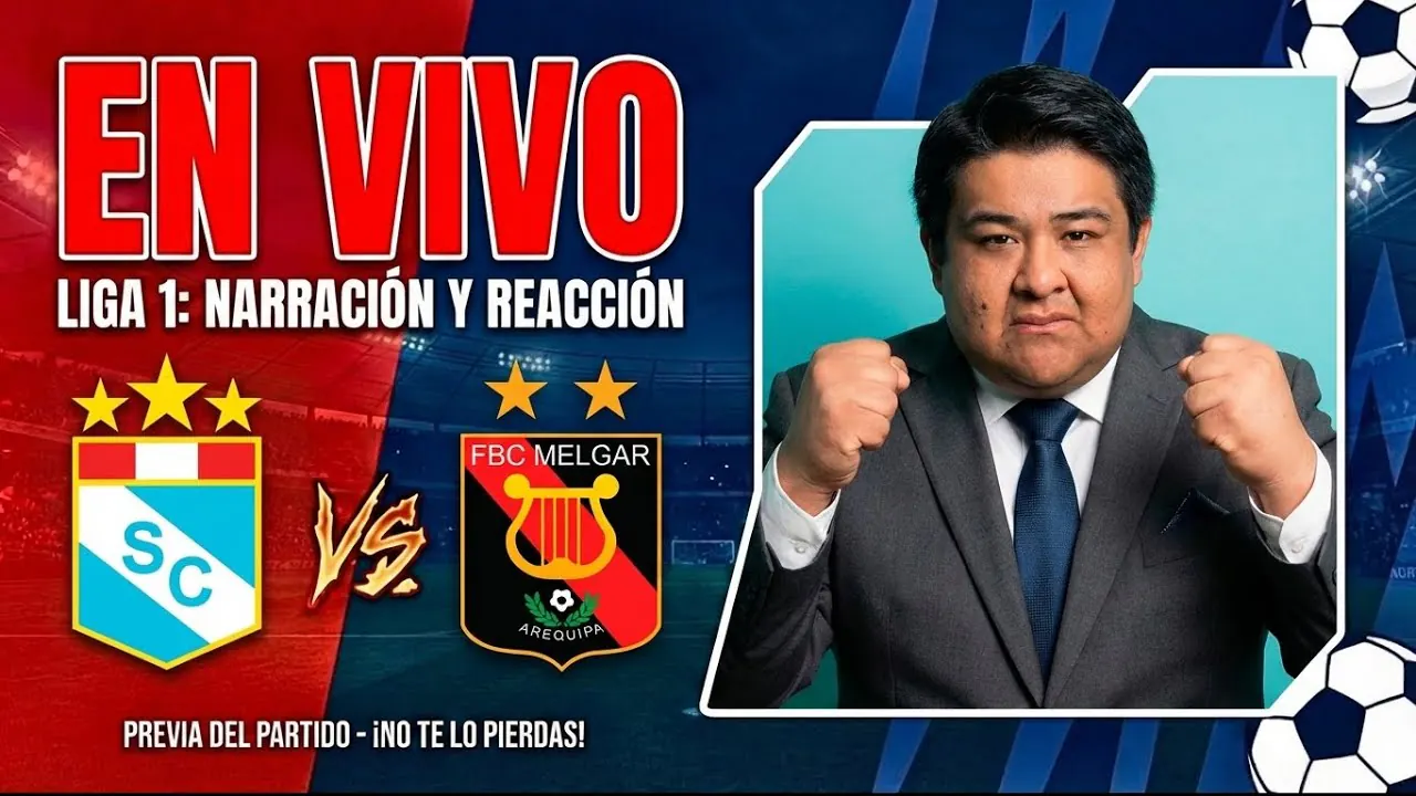 Reproducir: 🔴 Sporting Cristal vs Melgar NARRACIÓN EN VIVO – Liga 1 2026 | Torneo Apertura