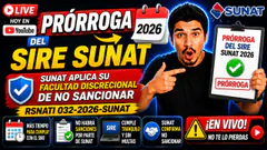 Prórroga del SIRE SUNAT 2026
