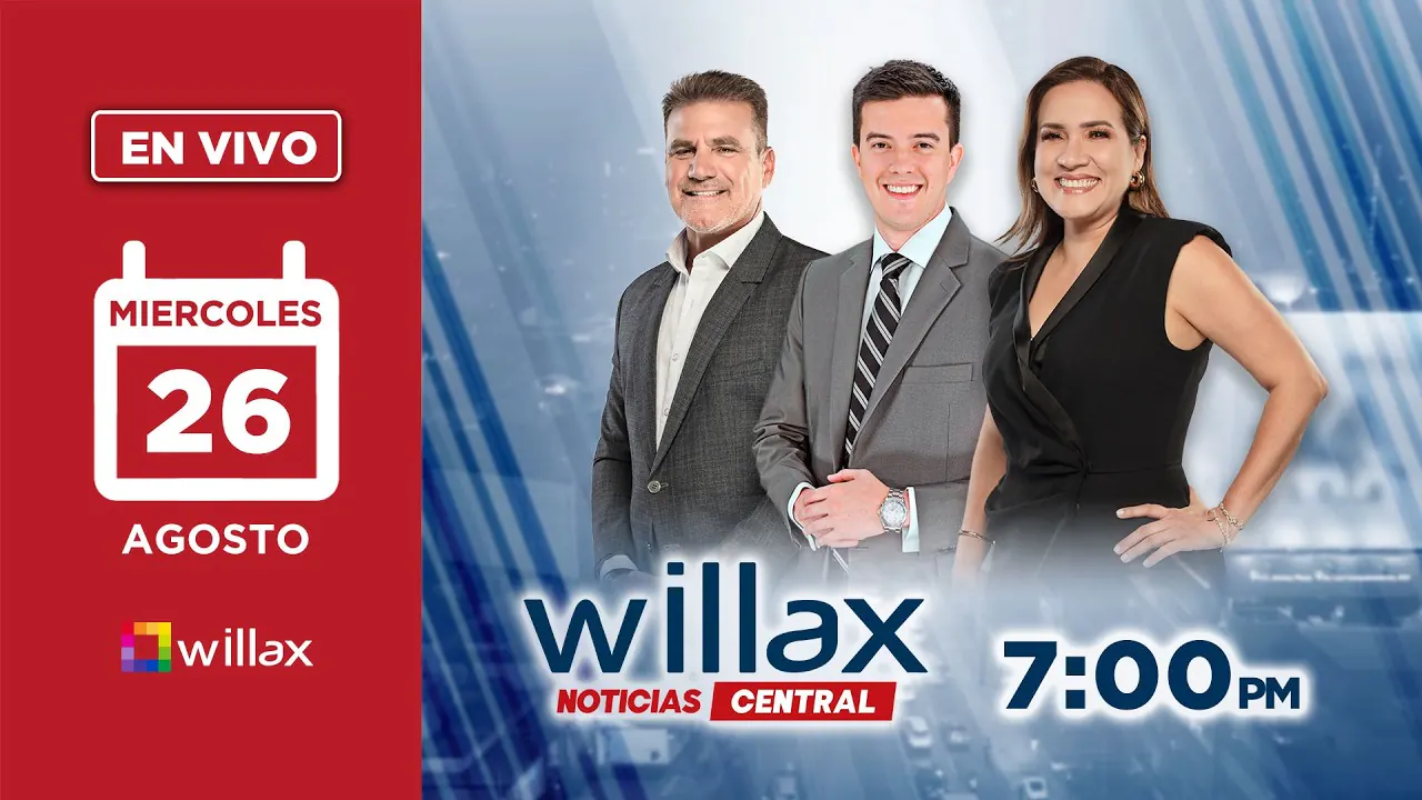 Reproducir: Willax en vivo - WILLAX NOTICIAS - 26/08/2026 | Willax Televisión