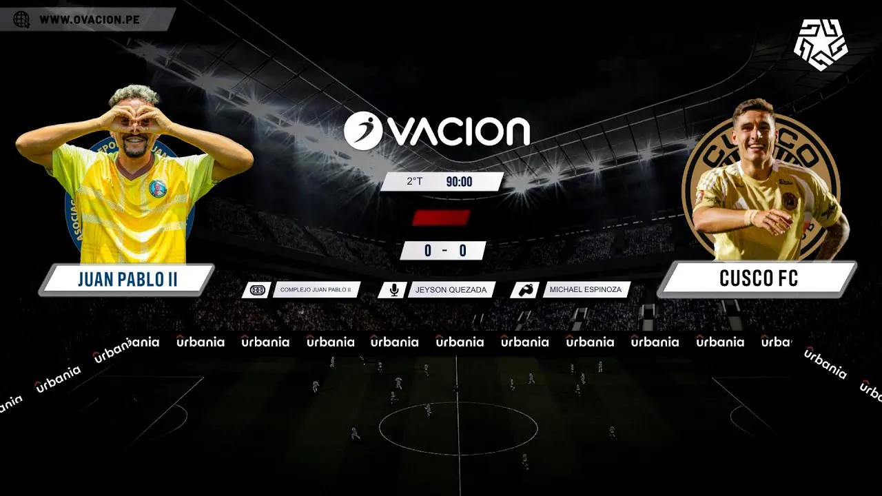 Reproducir: Juan Pablo II vs Cusco FC por RADIO OVACION 🔴 #ENVIVO | LIGA 1 TE APUESTO