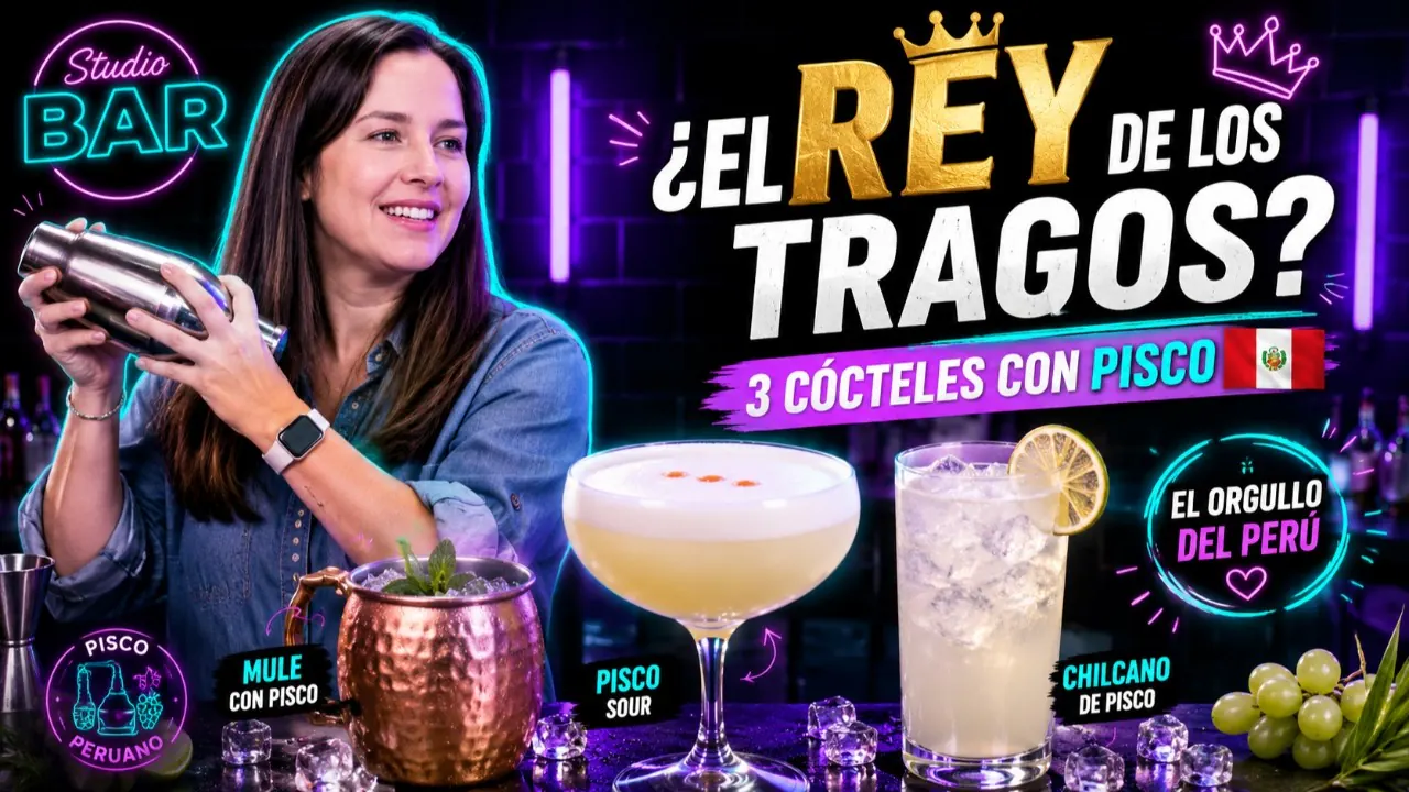 Reproducir: ¿ESTÁS PREPARANDO MAL EL PISCO SOUR? 🇵🇪🍸😱 | Studio Bar