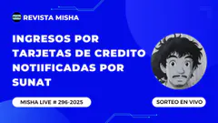 INGRESOS POR TARJETAS DE CREDITO NOTIIFICADAS POR SUNAT