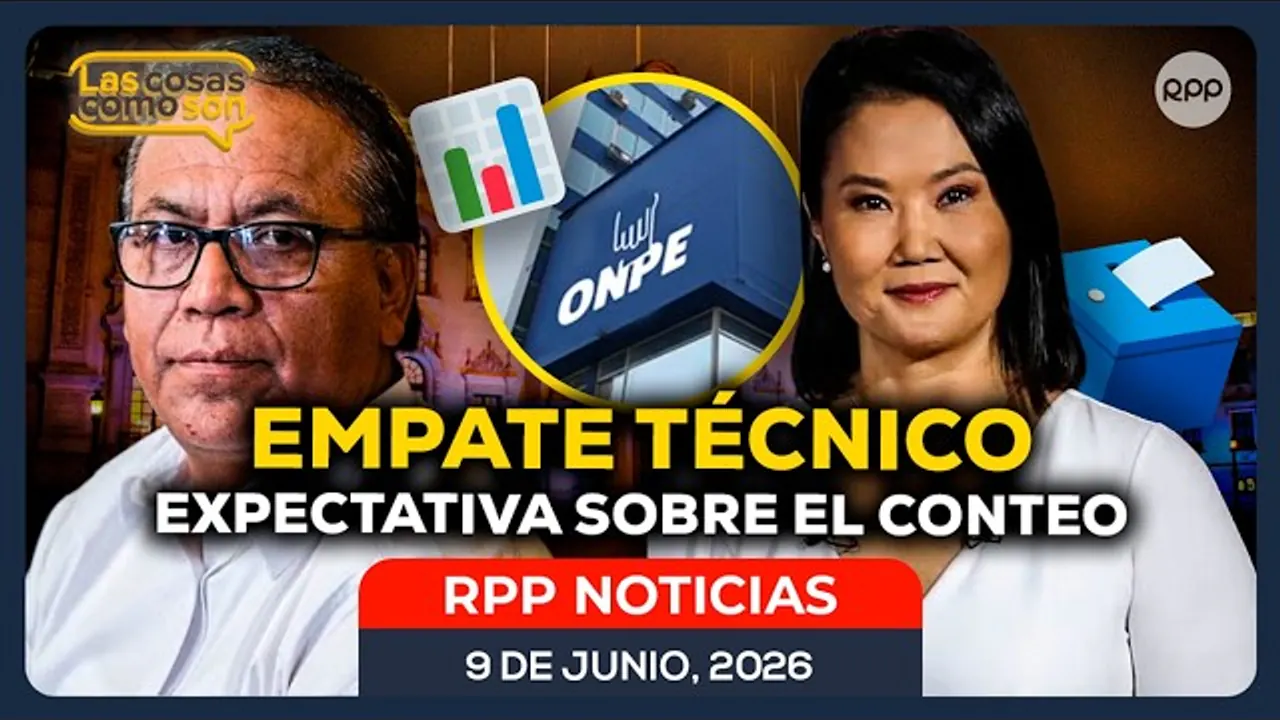 Reproducir: EN VIVO 🔴 Empate técnico entre Keiko Fujimori y Roberto Sánchez: Expectativa sobre el conteo ONPE