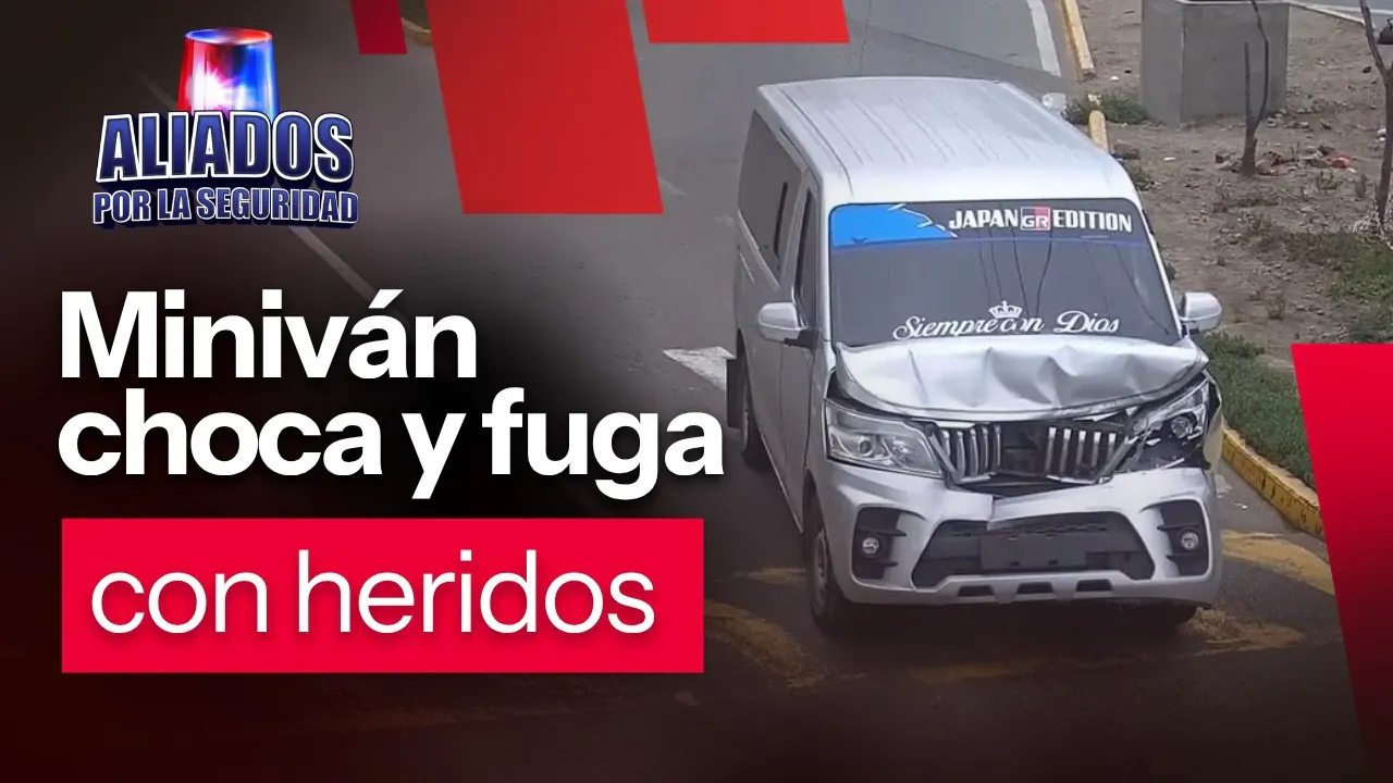 Reproducir: Surco: intervienen miniván que chocó y fugó con pasajeros heridos | ''Aliados por la seguridad''