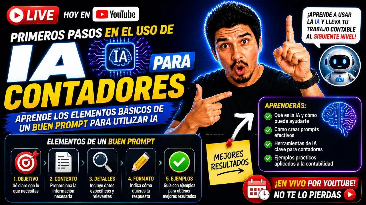 Reproducir: Primeros pasos en el uso de IA para Contadores