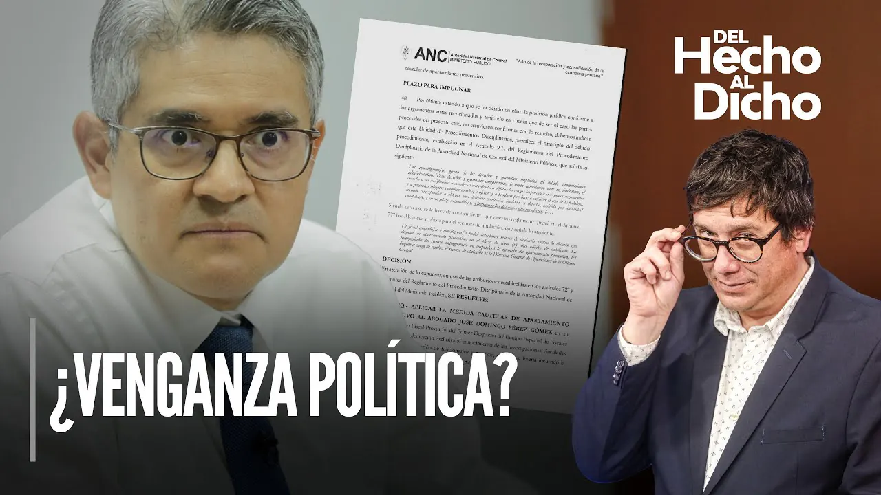 Reproducir: Suspenden a Domingo Pérez en medio de tensión política | Del hecho al dicho con Jaime Chincha