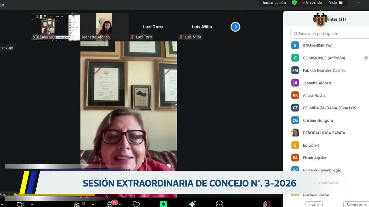 Reproducir: Sesión Extraordinaria de Concejo n°. 3-2026 | 22 de enero