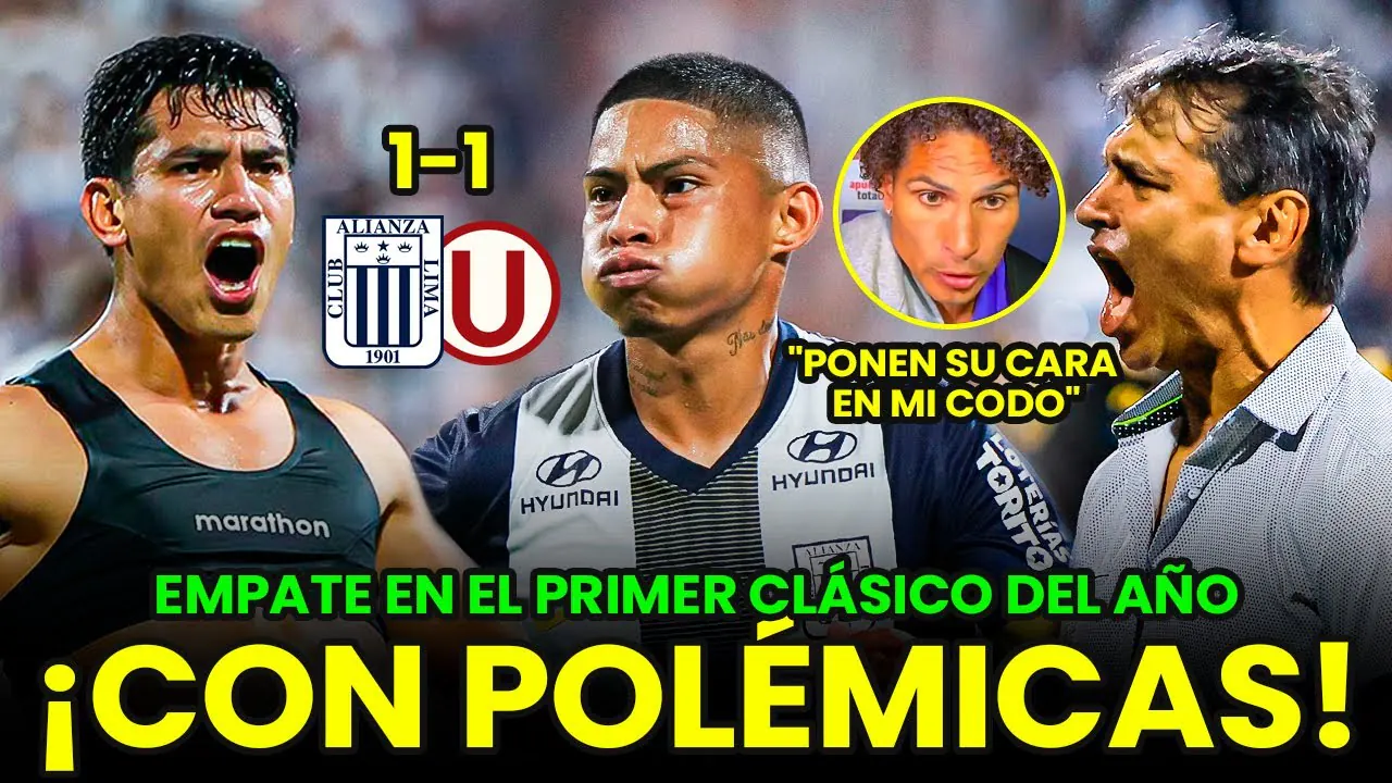 Reproducir: ¡CLÁSICO CON POLÉMICAS! ALIANZA LIMA Y UNIVERSITARIO EMPATARON | PAOLO: "PONEN SU CARA EN MI CODO"