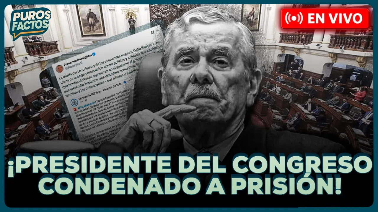 Reproducir: 🚨 #ENVIVO | FERNANDO ROSPIGLIOSI ES CONDENADO A 9 MESES DE PRISIÓN SUSPENDIDA #PUROSFACTOS #FEEG2026